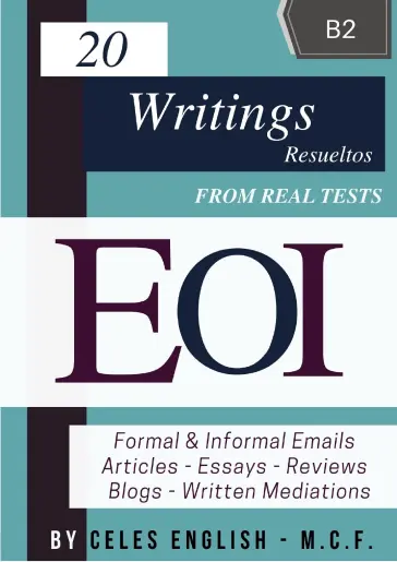 Portada de 20 Modelos Resueltos Writing EOI B2